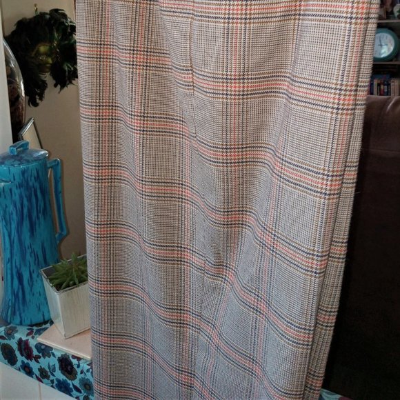 EUC Liz & Co Bootcut Dress Pants Womens Brown Plaid Stretch SHIPS FREE - Picture 2 of 5